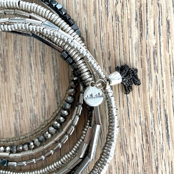 Stella & Dot Celine Wrap Bracelet - Silver - Picture 2 of 7
